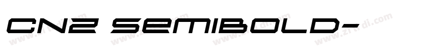 CNZ SemiBold字体转换